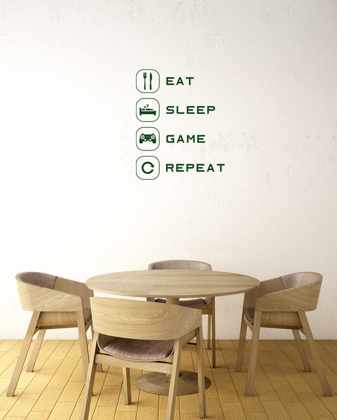 Eat Sleep Game Repeat - Gaming Kids Children Boys Girls Teenager, Man Cave Room PC Xbox PS Wall Art Vinyl Decal Sticker | (Large) - Image 9